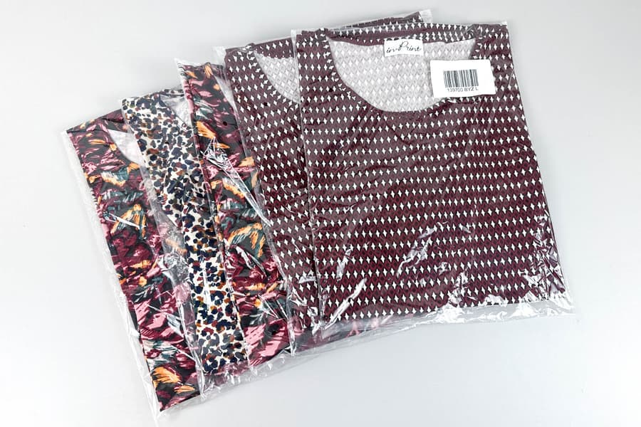 5 Damen T-Shirts In Print, Gr. L